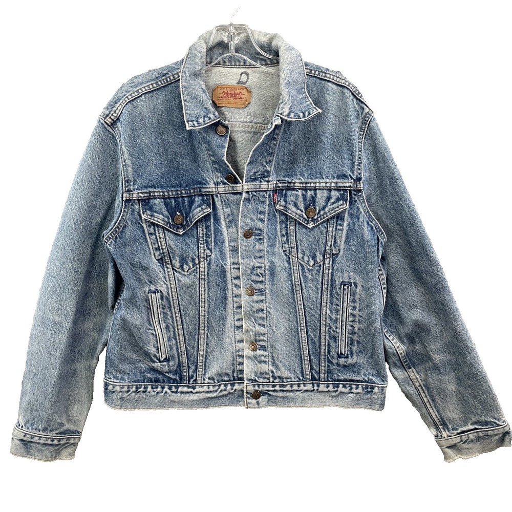 Vintage Levi's Trucker Jean Jacket Men 44 Denim Western Streetwear 90's USA Made